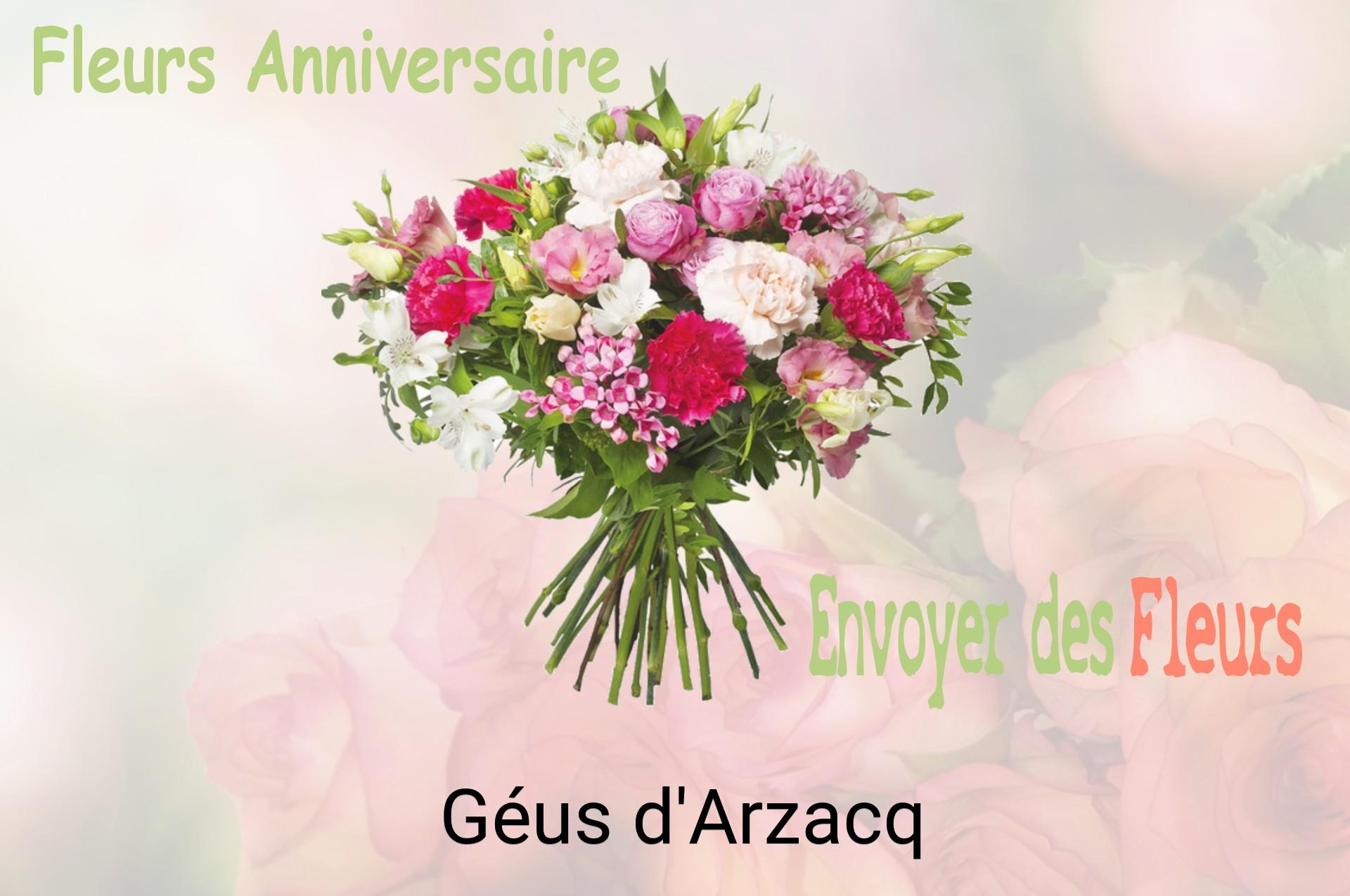 Bouquet de fleurs d’anniversaire livré à Géus-d'Arzacq