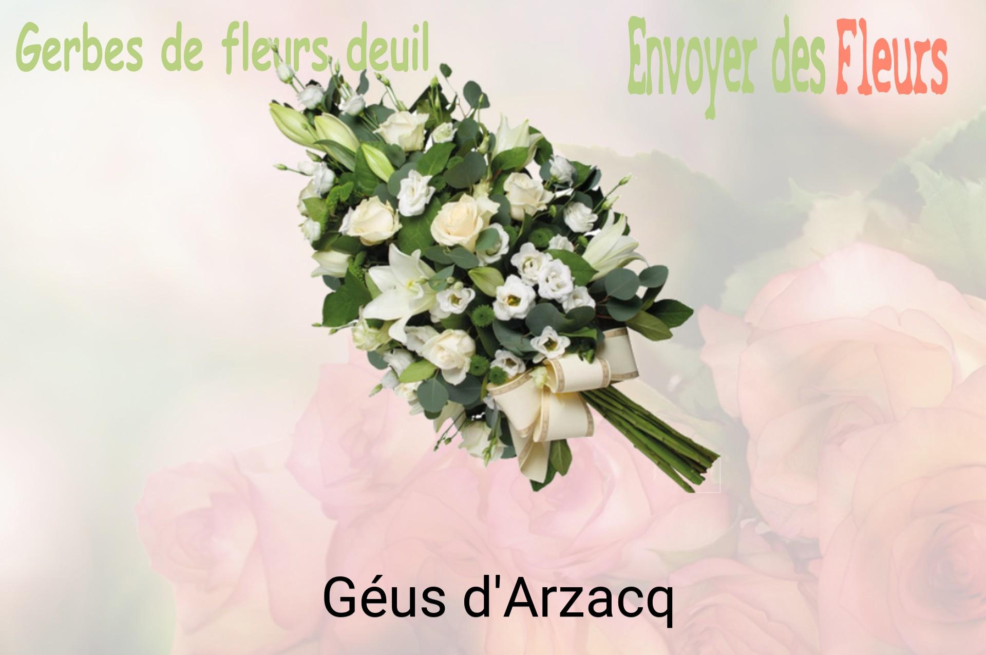 Gerbe de fleurs de deuil livrée à Géus-d'Arzacq